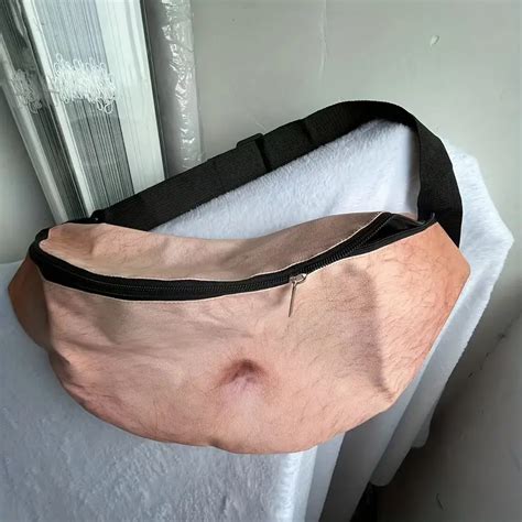 Dad Bag Unisex Belly Fanny Fake Waist Pack with Zipper 